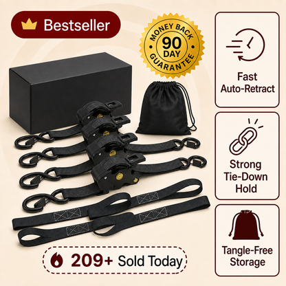 Retractable Ratchet Tie-Down Straps bestseller hero image