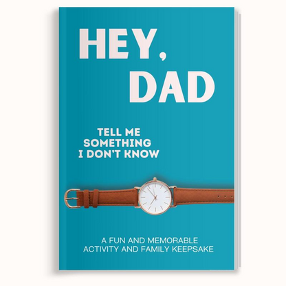 Hey Dad memory journal teal cover