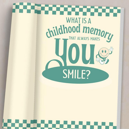 Dad journal childhood memory prompt page
