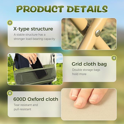 Compact Folding Camping Stool Bag