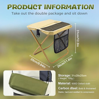 Compact Folding Camping Stool Bag