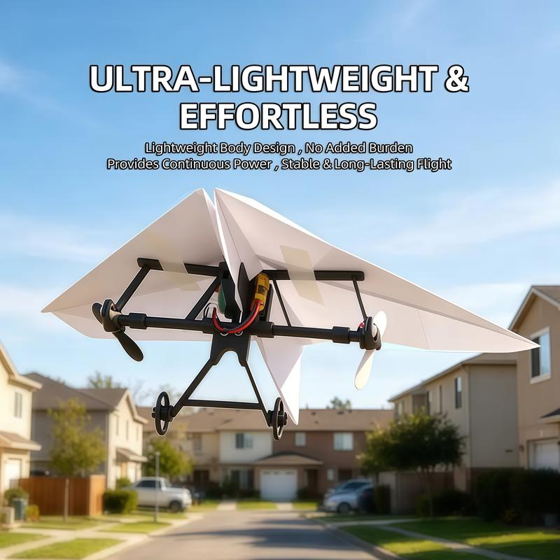 RC Paper Airplane Kit parts and setup