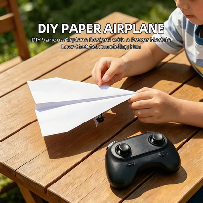 Remote controller for paper airplane flying kit