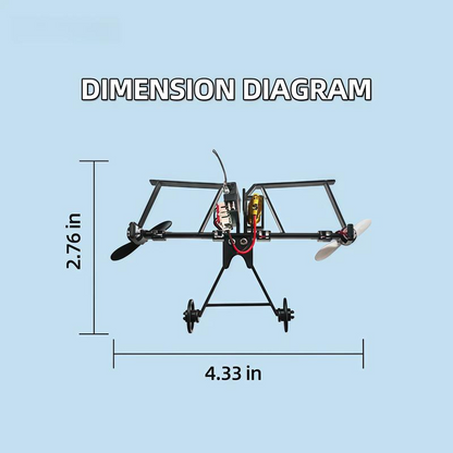 RC paper airplane kit component detail