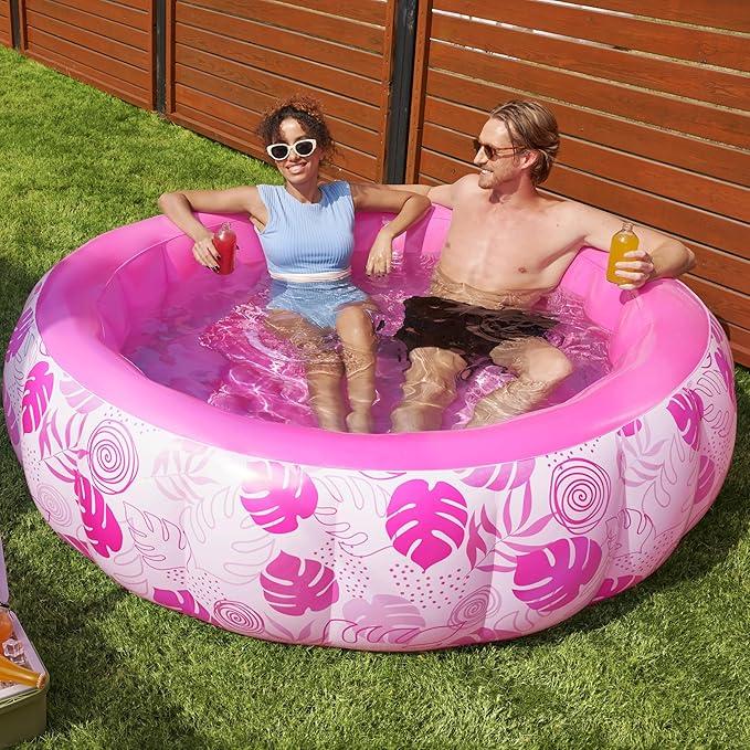 Backyard tanning pool lounge variant Pink Round / XL