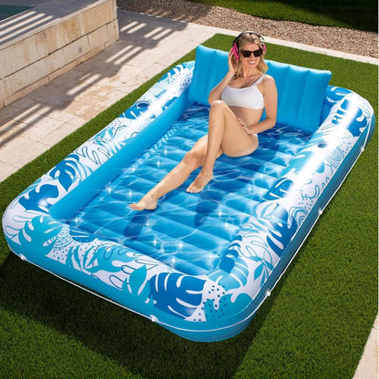 Backyard tanning pool lounge variant Blue / L