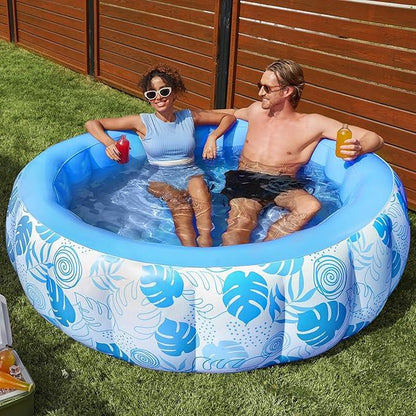 Backyard tanning pool lounge variant Blue Round / XL