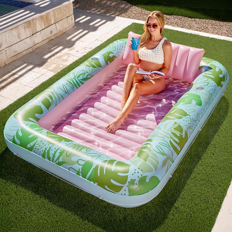 Backyard tanning pool lounge variant Cyan Pink / XL