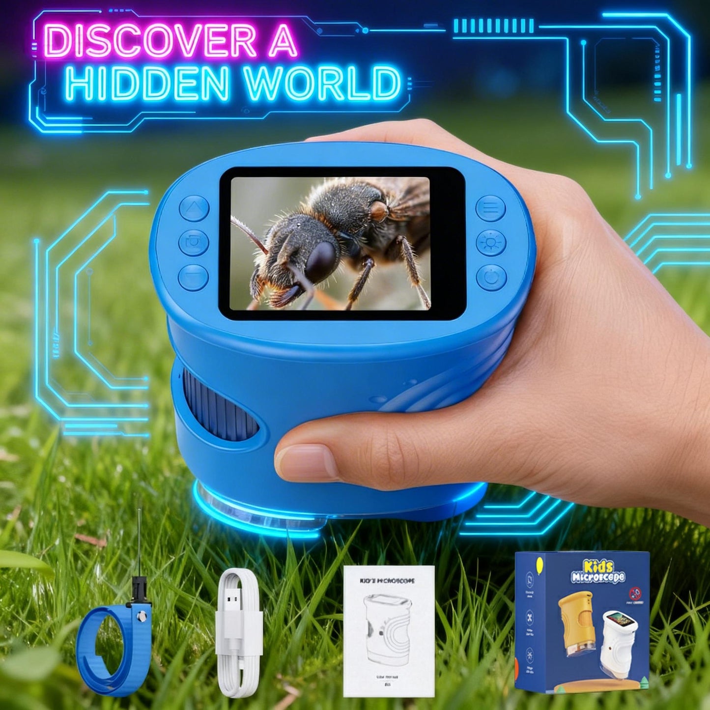 Kids 1000X Zoom Camera Microscope