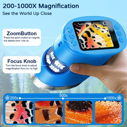Kids 1000X Zoom Camera Microscope