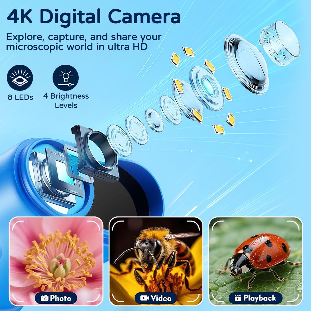 Kids 1000X Zoom Camera Microscope